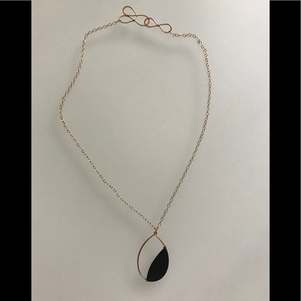 Tia Kramer Paper Necklace, Black